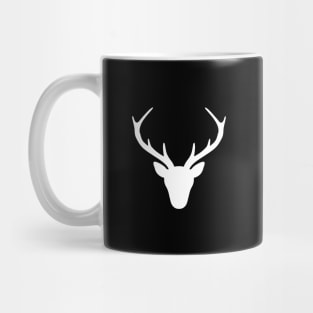 stag antler silhouette hunting hunter gift Mug